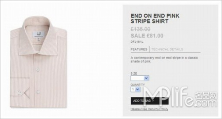 End On End Pink Stripe Shirt