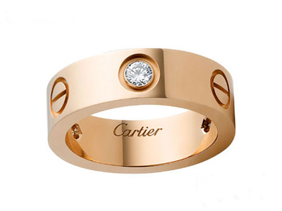 　Cartier玫瑰金Love系列