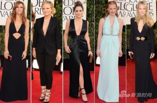 Kristin Wiig in Michael Kors, Amy Poehler in Stella McCartney, Katherine McPhee in Theyskens Theory, Jessica Chastain in Calvin Klein Collection, Kate Hudson in Alexander McQueen