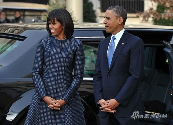 Michelle Obama Ъ°ʦThom Browne ׺ȹμͳְ֮һSt. John's þеʽ