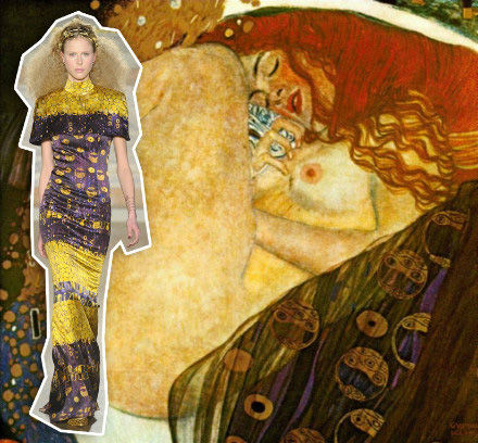 L'Wren Scott 与分离派绘画大师 Klimt作品