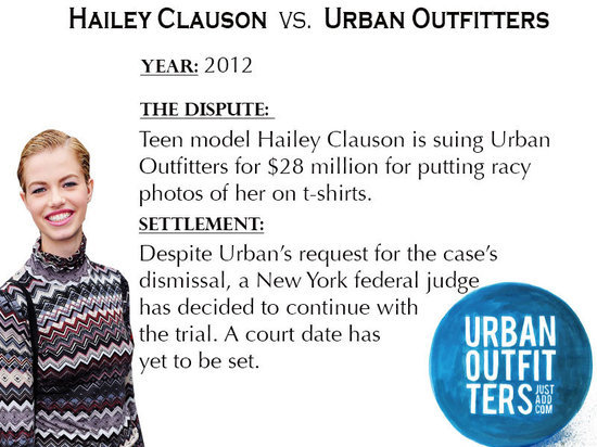 Hailey Clauson VS Urban Outfitters